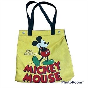 Walt Disney Mickey Mouse Tote Bag Yellow World Vacation Land